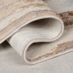 KADIMA DESIGN Teppich abstrakt 120 x 170 cm - ZENNOR | Gold