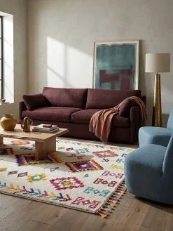 KADIMA DESIGN Teppich Boho Bunt 80 x 150 cm - ARUN | Online