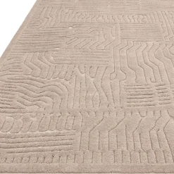 Teppich EDEN-Carlisle, geometrisch-abstrakt, Taupe, 120 x 170 cm ^ KADIMA DESIGN Discount