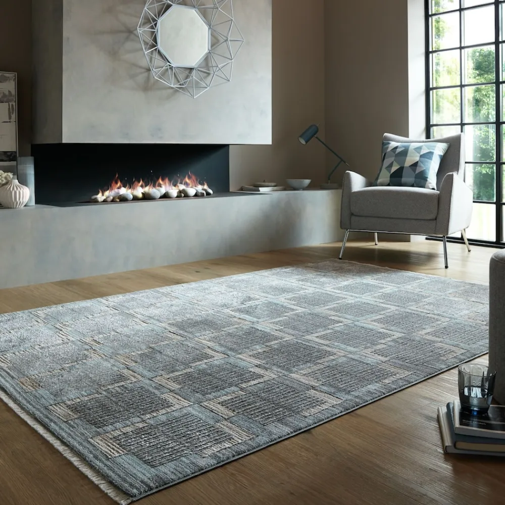 Teppich kariert 200 x 290 cm - DALE | ^ KADIMA DESIGN Sale