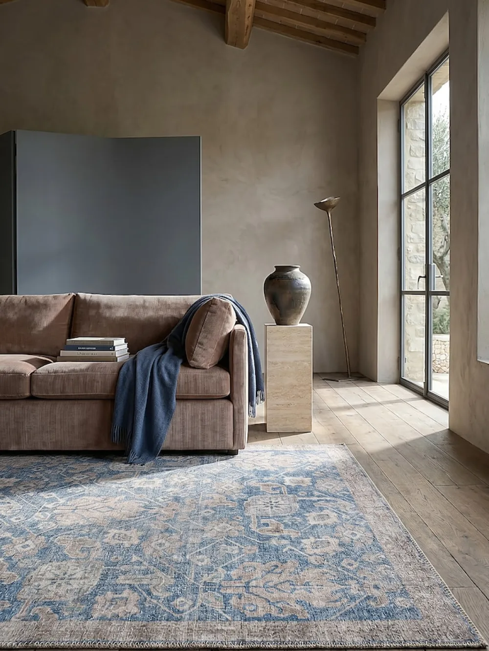KADIMA DESIGN Teppich Orient 115 x 170 cm - HURST | Blau Sale