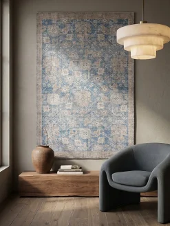 KADIMA DESIGN Teppich Orient 115 x 170 cm - HURST | Blau Sale