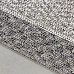Teppich Outdoor LIRIA in Creme, mit Bordüre, aus Polypropylen, 80 x 250 cm ^ KADIMA DESIGN Sale