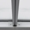 Terrassenüberdachung Aluminium 557 cm als Bausatz Sichtschienen und Hohlkammerplatten Weiß ^ Aileenstore Hot