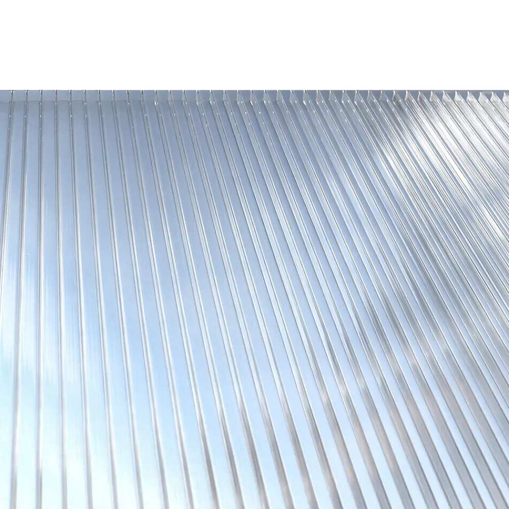 Terrassenüberdachung Aluminium 557 cm als Bausatz Sichtschienen und Hohlkammerplatten Weiß ^ Aileenstore Hot