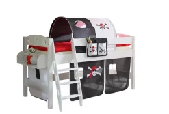 Hochbett "Kenny R" Kiefer Weiß Motiv ^ TICAA Sale