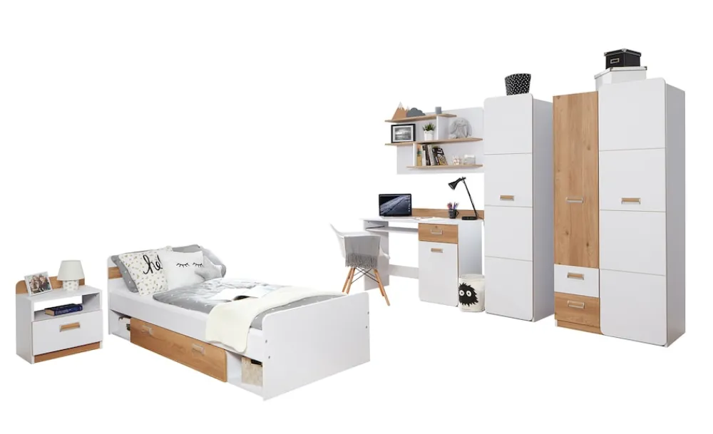 TICAA Jugendzimmer Lori 6-teilig weiß Sale