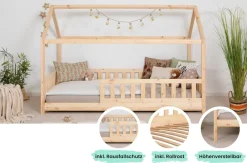 TICAA Kinderbett Hausbett