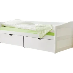 Sofabett Funktionsbett Gästebett Melanie Kiefer Weiß inkl. Matratze und Rollrost ^ TICAA Sale