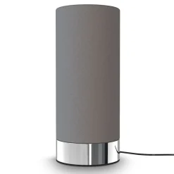 Tischleuchte, chrom-grau, 1xE144/40W max ^ B.K.Licht