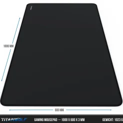 Übergröße Mauspad Gaming 1000x600mm - XXXL Mousepad groß mit Motiv - Tischunterlage Large Size - verbessert Präzision und Geschwindigkeit ^ Titanwolf
