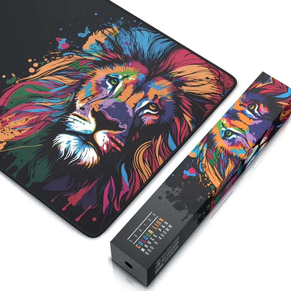 XXL Speed Gaming Mauspad Schwarz 900 x 400mm, XXL Mousepad, Tischunterlage Large Size, verbessert Präzision und Geschwindigkeit ^ Titanwolf Best