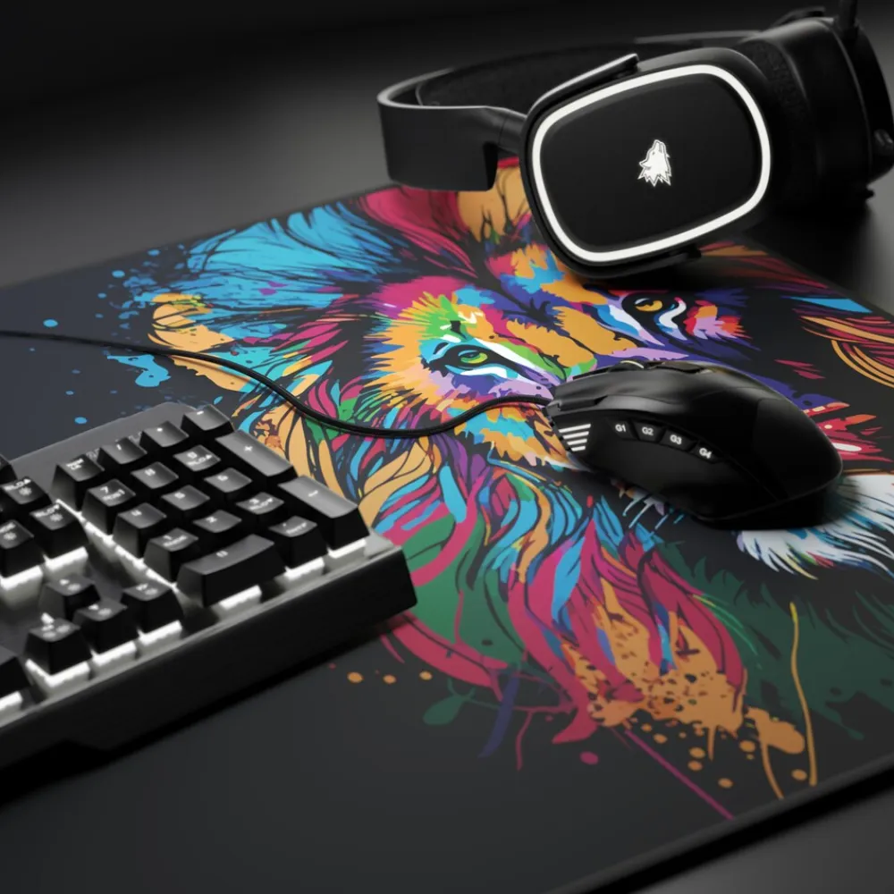 XXL Speed Gaming Mauspad Schwarz 900 x 400mm, XXL Mousepad, Tischunterlage Large Size, verbessert Präzision und Geschwindigkeit ^ Titanwolf Best