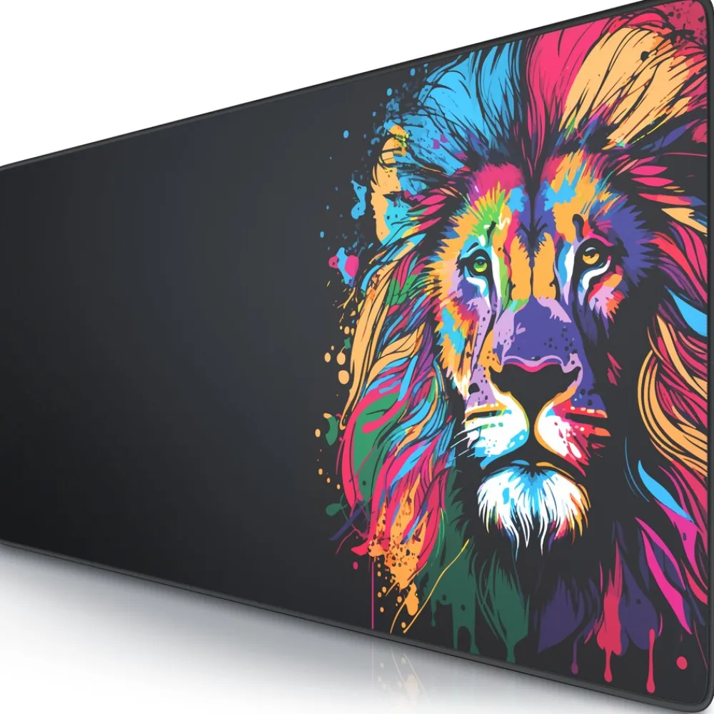 XXL Speed Gaming Mauspad Schwarz 900 x 400mm, XXL Mousepad, Tischunterlage Large Size, verbessert Präzision und Geschwindigkeit ^ Titanwolf Best
