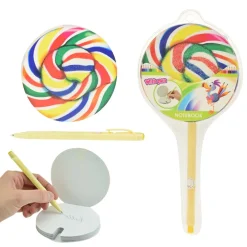 Toi-Toys 46589A - Notizbuch - Lutscher inkl. Kugelschreiber Notebook with pen Notizen Lolly Pop Sale