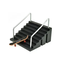35556A - XTREME Finger-Skateboard - mit Treppe mit Handläufen (4-teilig) Skaterpark Skater Fingerskateboard ^ Toi-Toys Best