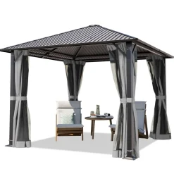 Gartenpavillon Moonlight Superior, inkl. 4 Seitenteile ^ TOOLPORT Best
