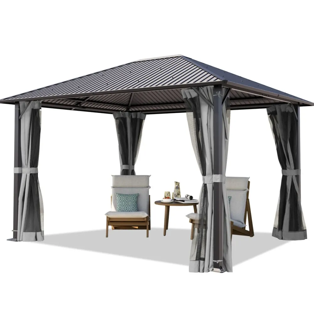 Gartenpavillon Moonlight Superior, inkl. 4 Seitenteile ^ TOOLPORT Best