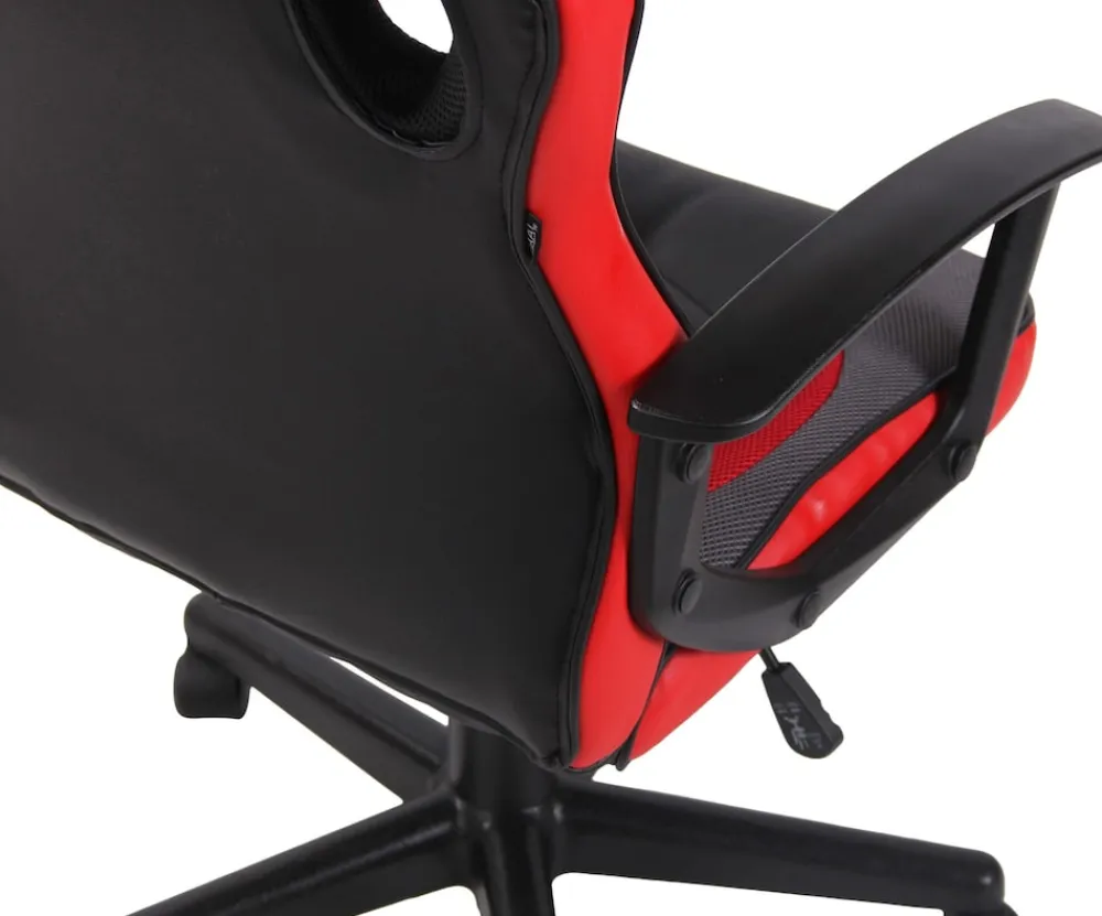 TPFLiving Bürostuhl Glan Kunstleder Schwarz/Rot Sale