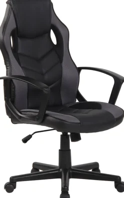 TPFLiving Bürostuhl Glan Kunstleder Schwarz/Rot Sale