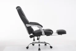 TPFLiving Bürostuhl Pacira Kunstleder Weiß Schwarz Discount