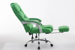 TPFLiving Bürostuhl Pacira Kunstleder Weiß Schwarz Discount