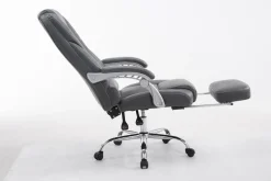 TPFLiving Bürostuhl Pacira Kunstleder Weiß Schwarz Discount