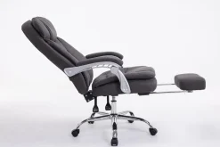 XL Bürostuhl Troja Stoff Grau ^ TPFLiving