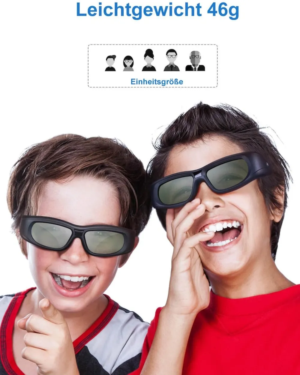 3D Brille Aktive Shutter für Bluetooth / RF 3D Geräte - 2 Stück ^ TPFNet