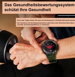 TPFNet Smart Watch / Fitness Tracker IP68 - Silikon Armband - Android & IOS - Grau Schwarz Best