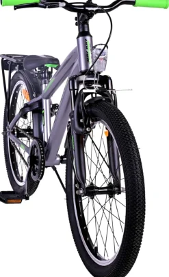 Tpfsports Cross Kinderfahrrad - Jungen - 20 Zoll - Rücktritt + Handbremse - Grau Blau New