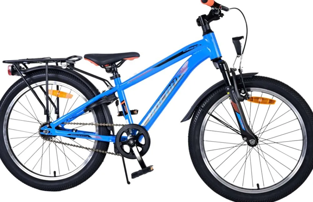 Tpfsports Cross Kinderfahrrad - Jungen - 20 Zoll - Rücktritt + Handbremse - Grau Blau New