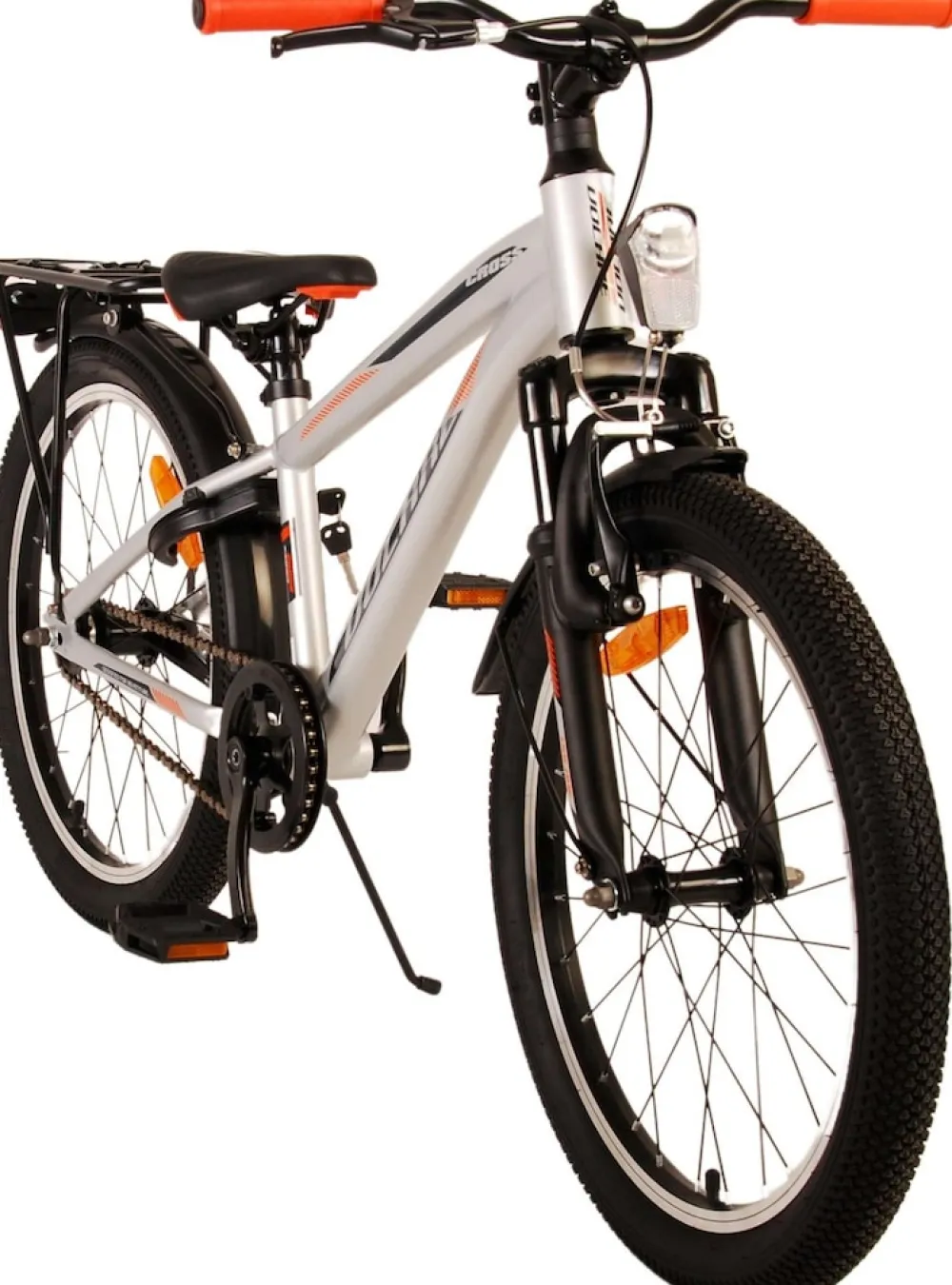 Tpfsports Cross Kinderfahrrad - Jungen - 20 Zoll - Rücktritt + Handbremse - Grau Blau New
