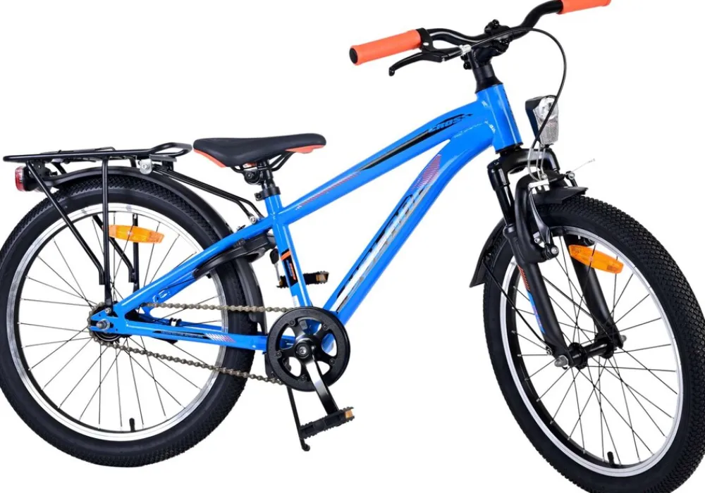 Tpfsports Cross Kinderfahrrad - Jungen - 20 Zoll - Rücktritt + Handbremse - Grau Blau New