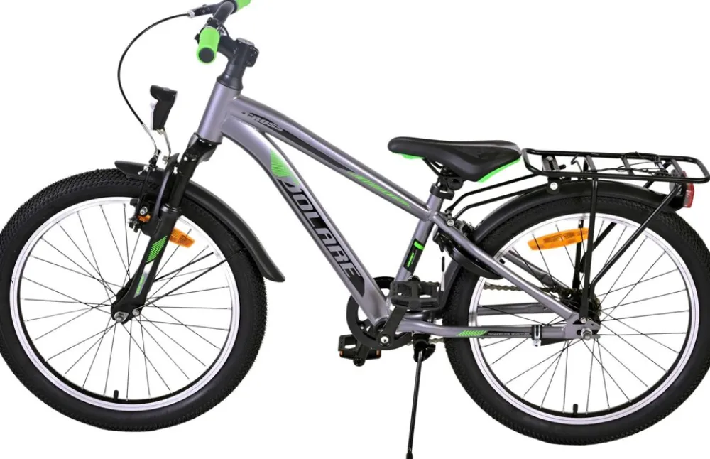 Tpfsports Cross Kinderfahrrad - Jungen - 20 Zoll - Rücktritt + Handbremse - Grau Blau New