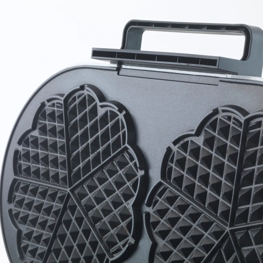 Trebs 13120 - Doppelherzwaffeleisen - Weiß