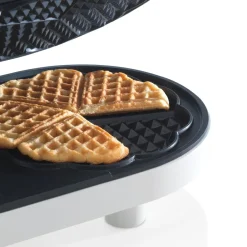 Trebs 13120 - Doppelherzwaffeleisen - Weiß
