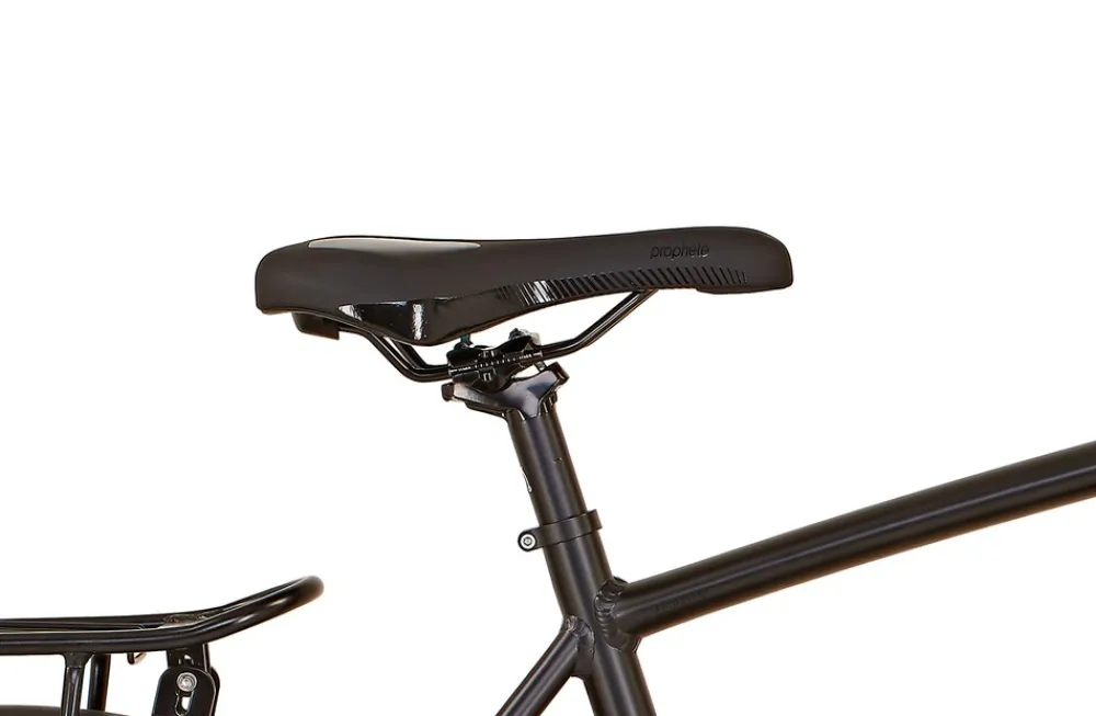 Trekking-Sattel, mit Memory Foam, mit Fixierungsskala, Farbe: schwarz ^ Prophete Best