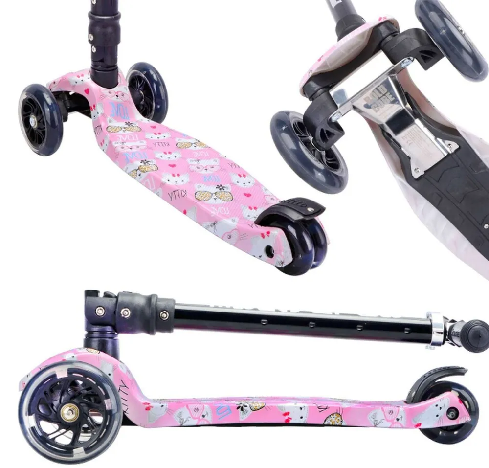 Tretroller / Big 3 Wheel Scooter, Cat Love ^ 66 BOLDCUBE Online