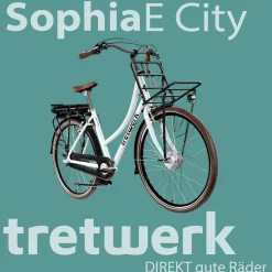 Sophia E Bike Damen Herren 28 Zoll Pedelec 3 Gang Elektrofahrrad mit 536 Wh Elektro Damenfahrrad Citybike mit Bluetooth und App ^ Tretwerk Sale