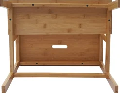 MCW Tritthocker -B87, Stufenhocker Trittbank Holzhocker, Bambus 43x47x38cm Clearance