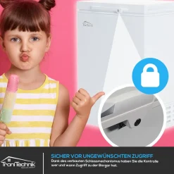 Tronitechnik ® Gefriertruhe Kühltruhe BORGAR PRO mit 2in1 Gefrier- und Kühlfunktion | 110 Liter, 169kwh/Jahr | LED-Licht