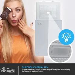 Tronitechnik ® Gefriertruhe Kühltruhe BORGAR PRO mit 2in1 Gefrier- und Kühlfunktion | 110 Liter, 169kwh/Jahr | LED-Licht