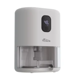 ® Luftentfeuchter EF-02 Mini elektrisch bis 400ml/24h, kompakt und leise, 1L Tank, LED-Farblicht, für kleine Räume bis 20m² ^ Tronitechnik Outlet