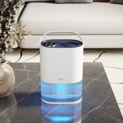 Tronitechnik ® Luftentfeuchter EF-01 elektrisch für Wohnräume bis 600ml/24h, leiser Betrieb, 2L Tank, LED-Anzeige, Schlafmodus, für Räume bis 20m² Best