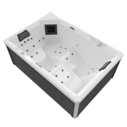 ® Outdoor Whirlpool Spa GALERA 190cm x 130cm mit Heizung, Hydromassage, Farblicht ^ Tronitechnik Discount