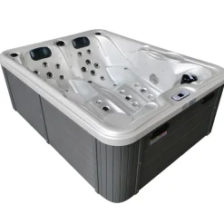 ® Outdoor Whirlpool, 2 Personen, aus Sanitäracryl, winterfest isoliert, Joyonway Spa, Massagedüsen, Liegeplätze, LED, 620 Liter ^ Tronitechnik Best