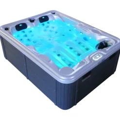 ® Outdoor Whirlpool, 2 Personen, aus Sanitäracryl, winterfest isoliert, Joyonway Spa, Massagedüsen, Liegeplätze, LED, 620 Liter ^ Tronitechnik Best