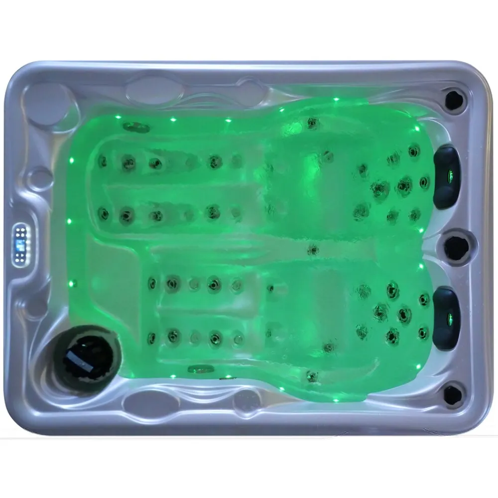 ® Outdoor Whirlpool, 2 Personen, aus Sanitäracryl, winterfest isoliert, Joyonway Spa, Massagedüsen, Liegeplätze, LED, 620 Liter ^ Tronitechnik Best