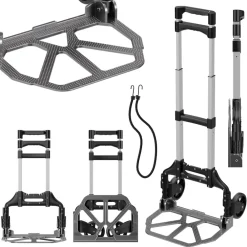 ® Sackkarre Handkarre klappbar, Transportkarre bis 80kg, Klappwagen - Vollgummireifen, höhenverstellbar ^ Tronitechnik Hot